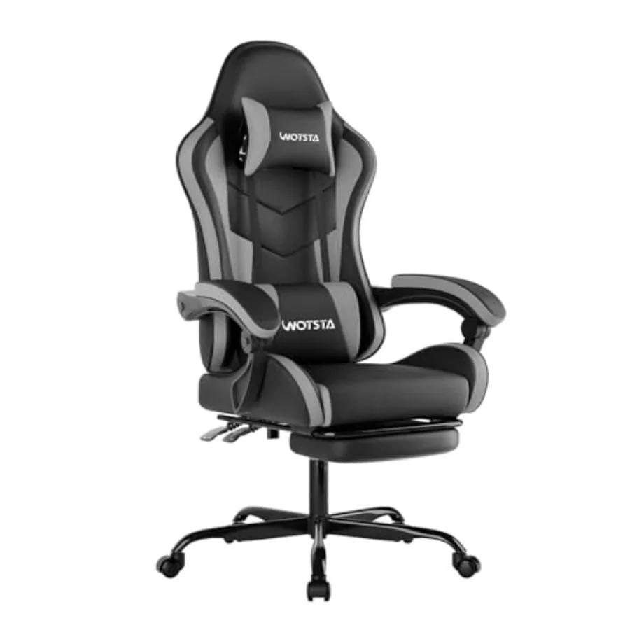 Office Chair - Ergonomischer Gaming-Bürostuhl mit Fußstütze, Rennsport-Design in