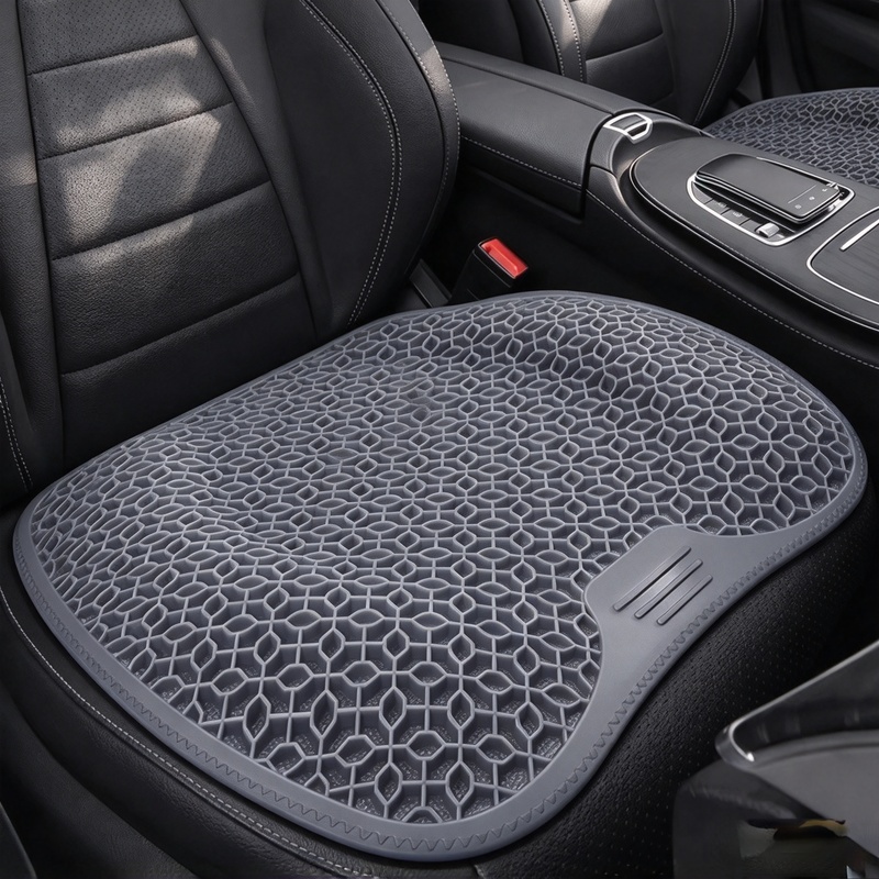 Office Chair Cushion - Ergonomisches Waben-Gel-Sitzkissen, atmungsaktives Druckentlastungskissen, tragbare, waschbare