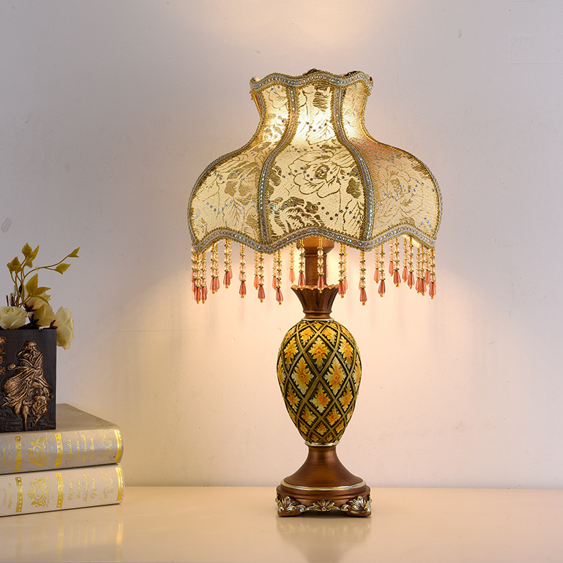 Desk Lamp - Europäische Luxus-Schreibtischlampe, amerikanische Schlafzimmer-Nachttischlampe, Nachttischleuchte, luxuriöse