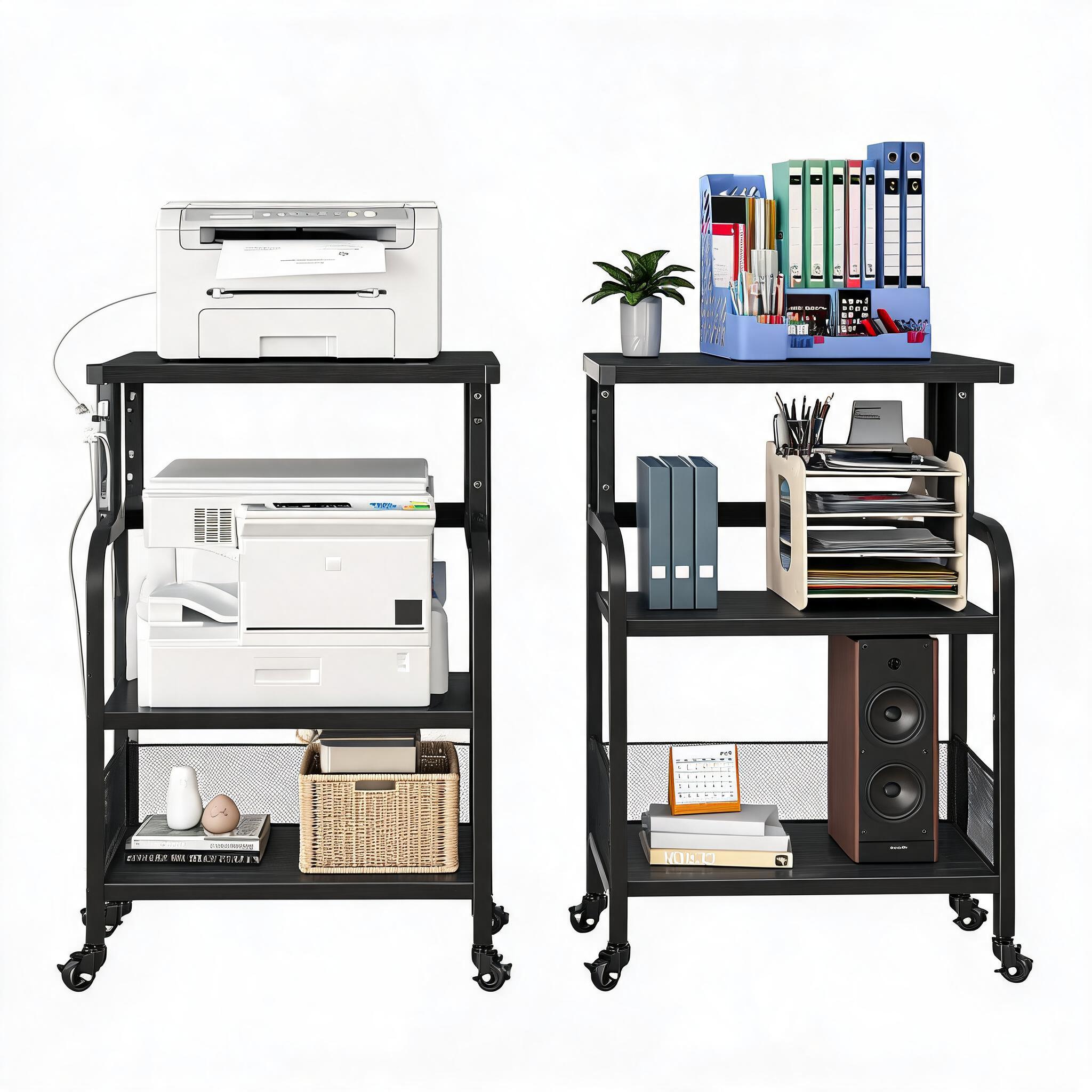 3-stöckiger mobiler Druckerstä – Printer Stand Bewertung und Preis